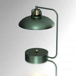 Lampki-nocne - industrialna lampka stołowa butelkowa zieleń 1xe27 felix mlp7711 eko-light 