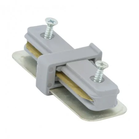 Oswietlenie-szynowe - srebrny łącznik do szynoprzewodu connector 02517 ideus 