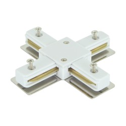 Oswietlenie-szynowe - krzyżowy łącznik do szynoprzewodu biały 04034 connector ideus