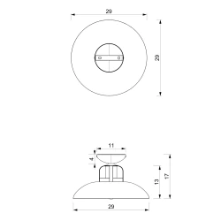 Lampy-sufitowe - sufitowa lampa - talerzy metalowa 1xe27 felix mlp7708 eko-light 