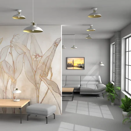 Lampy-sufitowe - biała lampa wisząca - złote dodatki 1xe27 felix mlp7704 eko-light 