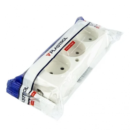 Rozgalezniki - gniazdo wtyczkowe przenośne potrójne bez uziemienia 16a 250v gn-360 plastrol 