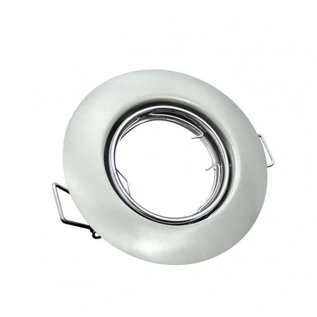 Oprawy-sufitowe-ruchome - oczko sufitowe oprawa ruchoma podtynkowa nikiel opin 306395 polux 