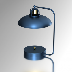 Lampki-nocne - niebieska lampka nocna 45cm 1xe27 felix mlp7716 eko-light 