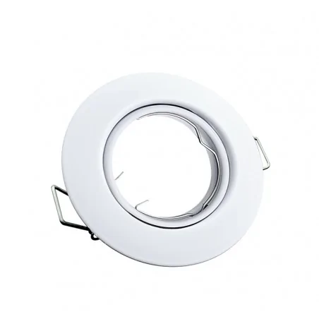 Oprawy-sufitowe-ruchome - oczko sufitowe oprawa ruchoma podtynkowa biała opin 306388 polux 