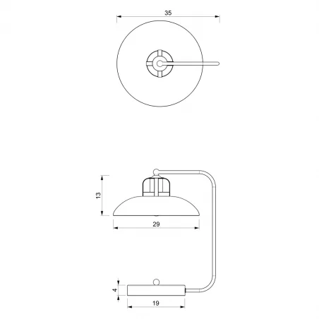 Lampki-nocne - niebieska lampka nocna 45cm 1xe27 felix mlp7716 eko-light 