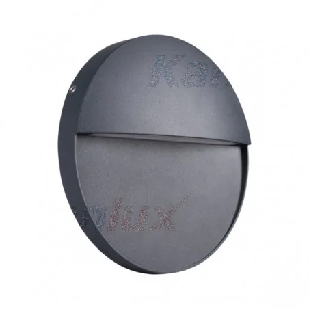 Kinkiety-ogrodowe - kinkiet elewacyjny led ip54 6,5w neutralna 4000k antracyt duli led 6,5w-nw-o-gr 33753 kanlux 