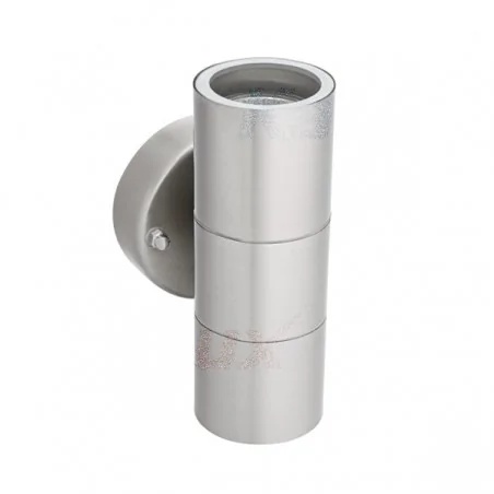 Oswietlenie - kinkiet elewacyjny dwukierunkowy ip54 2xgu10 stal nierdzewna darsa el-235t-up 19121kanlux 