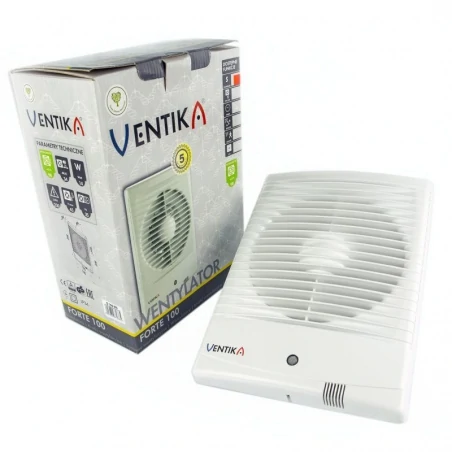 Wentylatory-o-srednicy-100 - wentylator ø100 forte d 100m3 standard 14w biały ventika vents 