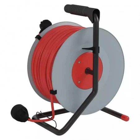 Przedluzacze-bebnowe - przedłużacz zwijany - 1 gniazdo, 3x1,5, 50m emos - 1908015001 