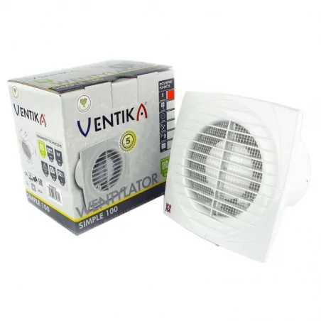 Wentylatory-o-srednicy-100 - simple d 100d wentylator ø100 standard 14w 95m3/h biały 
