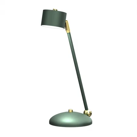 Lampki-nocne - lampka biurkowa 40cm wysokości 1xgx53 arena green/gold mlp7770 eko-light 