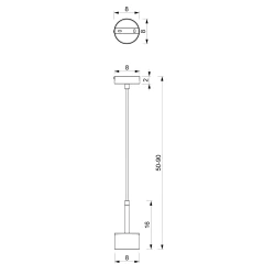 Lampy-sufitowe - lampa wisząca 30-90cm biało - złota 1 x gx53 arena mlp7754 eko-light 