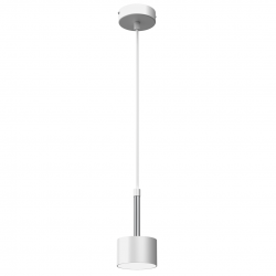 Lampy-sufitowe - biało - srebrne oświetlenie wiszące 1 x gx53 arena mlp7778 eko-light