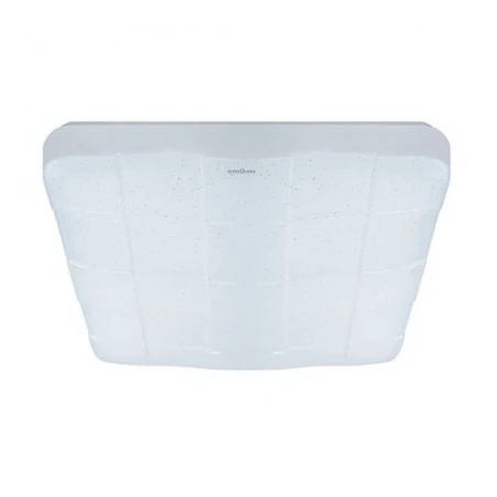 Plafony - kwadratowa plafoniera led biała z efektem gwieździstego nieba 36w 4000k sparta led d 03639 ideus 