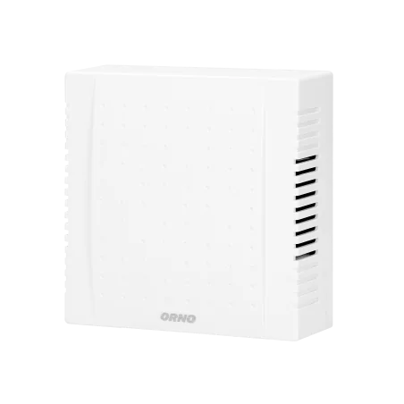 Dzwonki-do-drzwi-przewodowe - dzwonek dwutonowy bim-bam przewodowy śnieżno-biały kwadratowy 230v quarto ac or-dp-mr-149/pw orno 