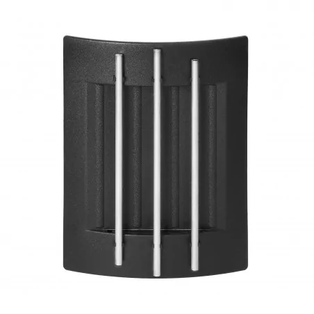 Dzwonki-do-drzwi-przewodowe - czarno-srebrny dzwonek do drzwi ozdobny bim-bam przewodowy 230v luppo or-dp-vd-164/b orno 