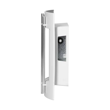 Dzwonki-do-drzwi-przewodowe - biało-srebrny dzwonek do drzwi dekoracyjny bim-bam przewodowy 230v luppo or-dp-vd-164/w orno 