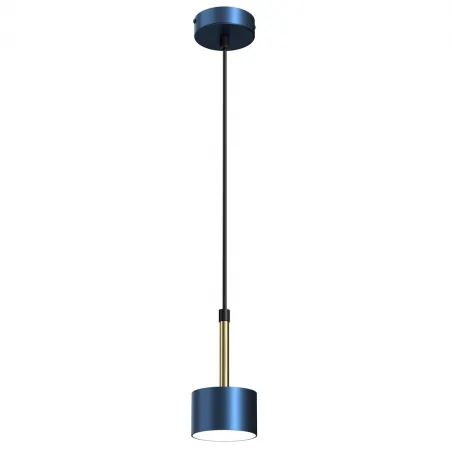 Lampy-sufitowe - lampa wisząca niebiesko-złota 8cm 1xgx53 arena blue/gold mlp7772 eko-light 