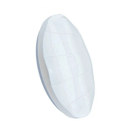 Plafony - nowoczesna plafoniera led w kolorze białym 24w 4000k ip44 sparta led c 03637 ideus 