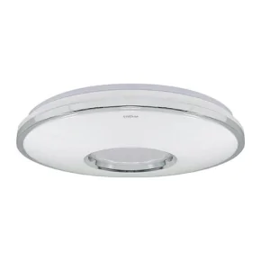Plafony - okrągła plafoniera led biała z neutralnym światłem 48w 4000k opera led c 03636 ideus 
