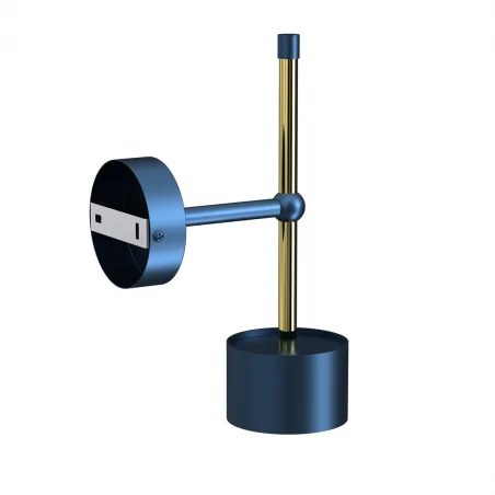 Kinkiety-do-salonu - niebiski kinkiet ze złotymi dodatkami 1xgx53 arena mlp7771 eko-light 