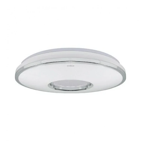 Plafony - plafoniera led z efektem gwieździstego nieba biała 24w 4000k opera led c 03635 ideus 