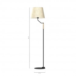 Lampy-stojace - podłogowa lampa wolnostojąca 160cm 1xe27 etna mlp7279 eko-light 