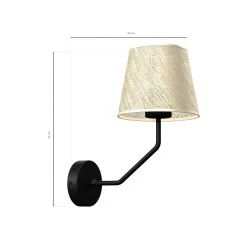 Kinkiety-do-salonu - kinkiet metalowo - tkaninowy 1xe27 etna mlp7275 eko-light 