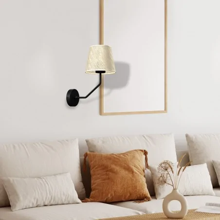 Kinkiety-do-salonu - kinkiet metalowo - tkaninowy 1xe27 etna mlp7275 eko-light 