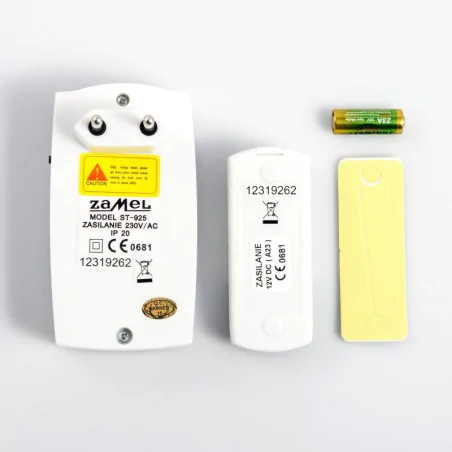 Dzwonki-do-drzwi-bezprzewodowe - bezprzewodowy dzwonek do drzwi zamel foxtrot st-925 - zasięg 60m 