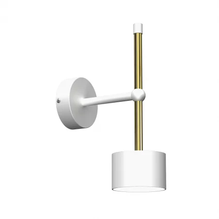 Lampy-sufitowe - lampa ścienna biało - złota metalowa 1 x gx53 arena mlp7753 eko-light 