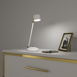 Lampki-nocne - lampka stołowa o ruchomym kloszu 1xgx53 arena mlp7758 eko-light 