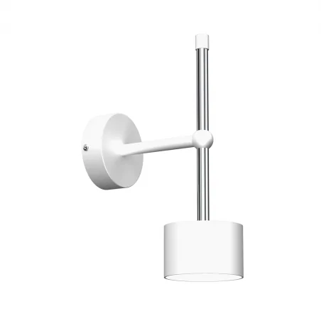 Lampy-sufitowe - lampa ścienna biało-chromowa metalowa 1xgx53 arena mlp7777 eko-light 