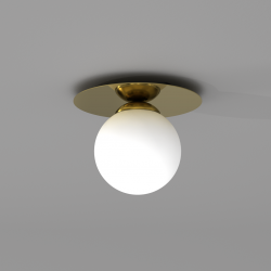 Oswietlenie-sufitowe - oświetlenie sufitowe 19cm biało-złote 1xe14 plato mlp7967 eko-light 