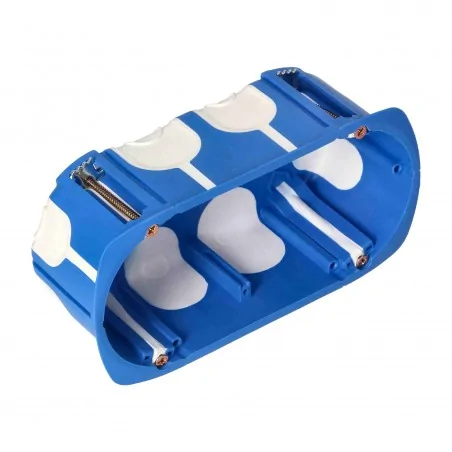 Gniazda-podwojne-podtynkowe - gniazdo hermetyczne podwójne podtynkowe stalowe z puszką wiatroszczelną ip55 or-ae-1398bm orno 