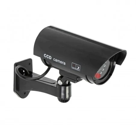 Wideodomofony - atrapa kamery monitorującej cctv czarna na baterie or-ak-1208/b orno 