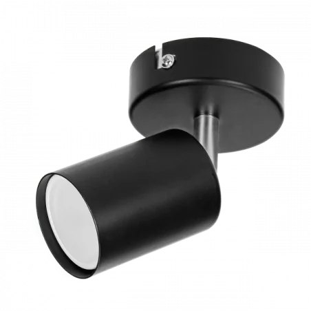 Oprawy-sufitowe - czarna oprawa ścienno-sufitowa gu10 ruchoma doa ad-op-6193bgu10 orno 