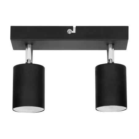 Oprawy-sufitowe - czarna listwa oświetleniowa ścienno-sufitowa spot 2xgu10 doa ad-op-6194bgu10 orno 