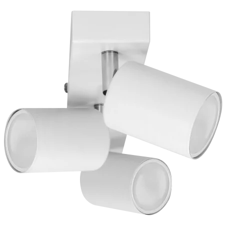 Oprawy-sufitowe - potrójna listwa oświetleniowa ścienno-sufitowa 3xgu10 biała ruchoma doa  orno 