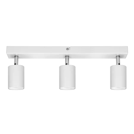 Oprawy-sufitowe - potrójna listwa oświetleniowa ścienno-sufitowa 3xgu10 biała ruchoma doa  orno 