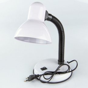 Lampki-biurkowe - lampka biurkowa biała na żarówkę e27 40w  n005 sofi inq 