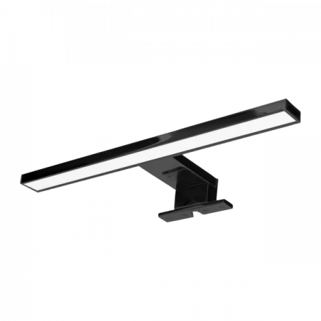 Kinkiety-lazienkowe - czarna lampa led nad lustro do łazienki aluminiowa 5w 4000k nortes ad-om-6104l4/b orno 