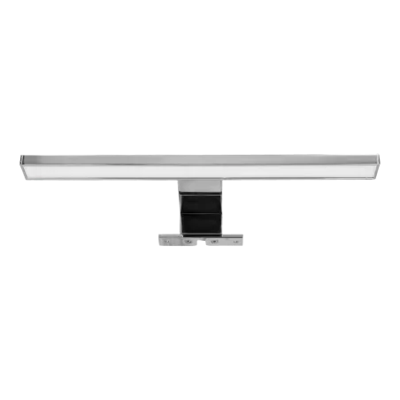 Kinkiety-lazienkowe - srebrna lampa led nad lustro do łazienki aluminiowa 5w 4000k nortes ad-om-6104l4 orno 