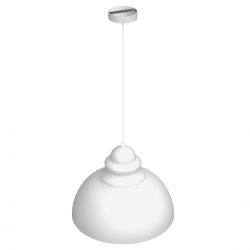 Lampy-sufitowe - minimalistyczne oświetlenie wiszące białe 1xe27 corin mlp7981 eko-light 