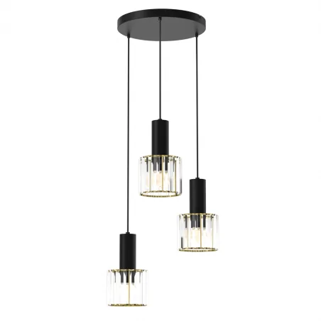 Strona-glowna - oryginalna lampa wisząca z kryształowymi kloszami 3xe27 cristal mlp8362 eko-light 