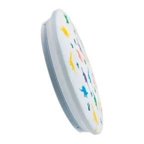 Plafony - plafoniera led dziecięca biała z neutralnym światlem 28w 4000k 1800lm 03646 kidi led dino ideus 