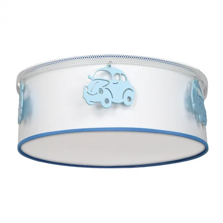 Oswietlenie-do-pokoju-dzieciecego - lampa sufitowa okrągła do pokoju dziecięcego 2xe27 automobile mlp8285 eko-light 
