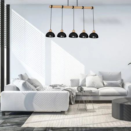 Lampy-sufitowe - pięciopunktowe oświetlenie - regulowana wysokość 5xe27 erik mlp7227 eko-light 