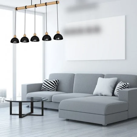 Lampy-sufitowe - pięciopunktowe oświetlenie - regulowana wysokość 5xe27 erik mlp7227 eko-light 